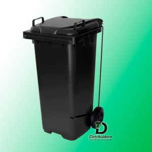 Contêiner plástico 120 Litros com rodas e pedal lateral JSN Ref: C120p