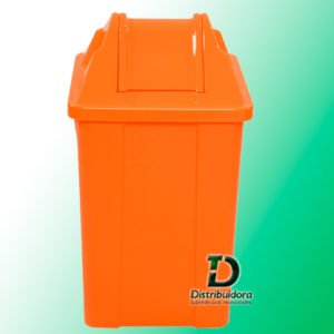 Cesto quadrado 100 Litros com tampa vai-vem JSN Ref: Q100