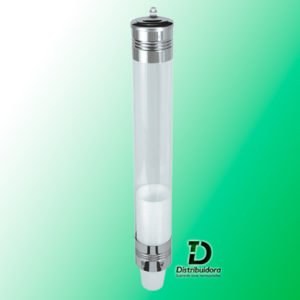 Suporte em Inox com tubo PVC  p/ copo de água 180/200ml JSN Ref: A14