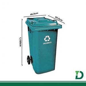  Lixeira Gari 120 Litros s/ Pedal LP