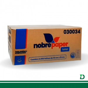 Papel Higiênico Interfolhado Cai Cai NOBRE Best Folha Simples 100% Celulose Virgem