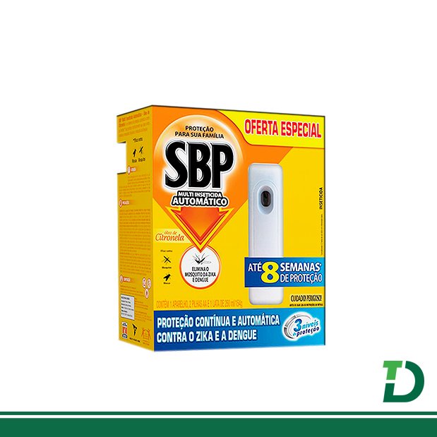 Inseticida SBP Citronela Aparelho e Refil Multi-Inseticida 250ml