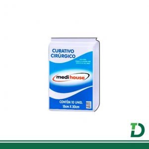Curativo Cirúrgico MEDI HOUSE 15cm X 30cm com 10 unidades.