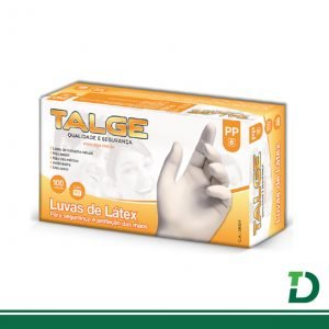 Luva Latex TALGE com pó ( PP ) c/ 100und