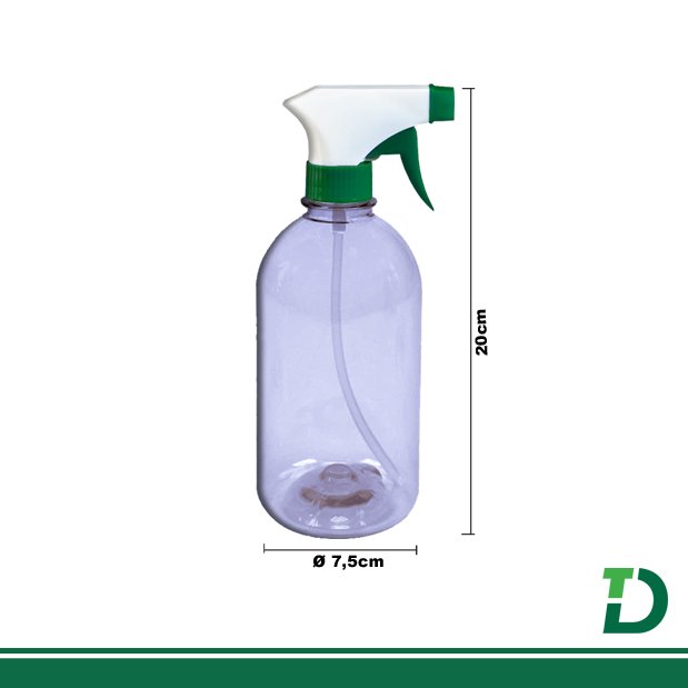 Pulverizador c/ Gatilho Transparente 500ml
