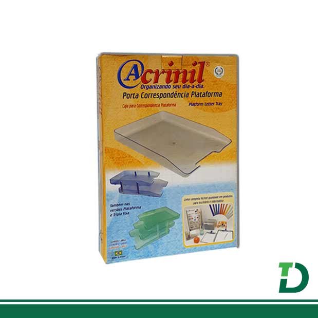 Porta Correspondência Acrílico ACRINIL - Fume - Imagem 2
